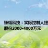 臻镭科技：实际控制人提议回购股份2000-4000万元