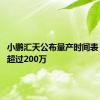 小鹏汇天公布量产时间表 售价不超过200万