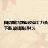 国内期货夜盘收盘主力合约多数下跌 玻璃跌超4%