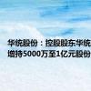 华统股份：控股股东华统集团拟增持5000万至1亿元股份