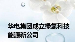 华电集团成立绿氢科技能源新公司