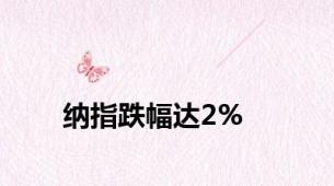 纳指跌幅达2%