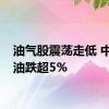 油气股震荡走低 中国海油跌超5%