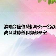 演唱会座位随机吓死一名恐高人 又高又陡膝盖和脚都悬空