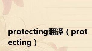 protecting翻译（protecting）