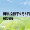 腾讯控股于9月5日回购268万股