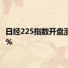 日经225指数开盘涨0.43%