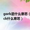 gork是什么意思（gosick什么意思）