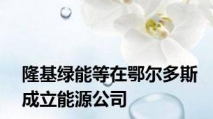 隆基绿能等在鄂尔多斯成立能源公司