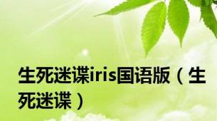 生死迷谍iris国语版（生死迷谍）