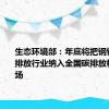 生态环境部：年底将把钢铁等重点排放行业纳入全国碳排放权交易市场