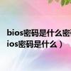 bios密码是什么密码（bios密码是什么）