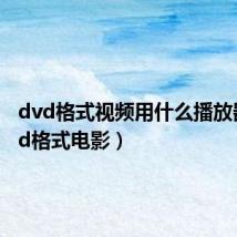 dvd格式视频用什么播放器（dvd格式电影）