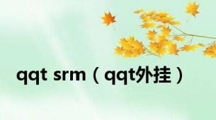 qqt srm（qqt外挂）