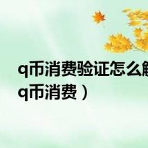 q币消费验证怎么解除（q币消费）