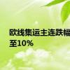 欧线集运主连跌幅扩大至10%