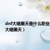 dnf大暗黑天是什么职业（dnf大暗黑天）