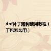 dnf补丁如何使用教程（dnf补丁包怎么用）