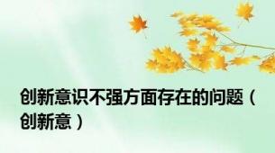 创新意识不强方面存在的问题（创新意）