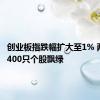 创业板指跌幅扩大至1% 两市超4400只个股飘绿