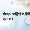 despire是什么意思（despire）