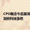 CPO概念午后震荡反弹 剑桥科技涨停