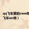 qq飞车里的cww喷（qq飞车wc喷）