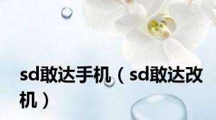 sd敢达手机（sd敢达改机）