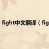 fight中文翻译（fight）