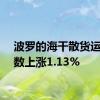 波罗的海干散货运价指数上涨1.13%