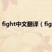 fight中文翻译（fight）