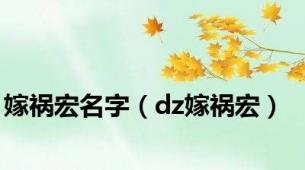 嫁祸宏名字（dz嫁祸宏）