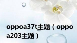 oppoa37t主题（oppoa203主题）