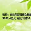 机构：前9月百强房企销售总额29699.4亿元 同比下降38.8%