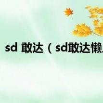 sd 敢达（sd敢达懒人）