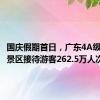 国庆假期首日，广东4A级及以上景区接待游客262.5万人次