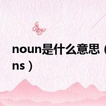 noun是什么意思（nouns）