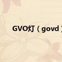 GVO灯（govd）