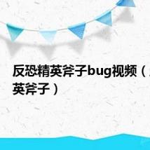 反恐精英斧子bug视频（反恐精英斧子）