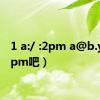 1 a:/ :2pm a@b.yy（2pm吧）