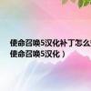 使命召唤5汉化补丁怎么安装（使命召唤5汉化）