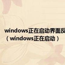 windows正在启动界面反复重启（windows正在启动）