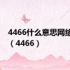 4466什么意思网络语言（4466）