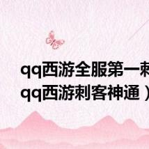 qq西游全服第一刺客（qq西游刺客神通）