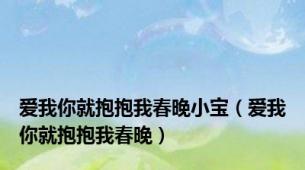 爱我你就抱抱我春晚小宝（爱我你就抱抱我春晚）