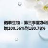 诺泰生物：第三季度净利同比预增100.56%到180.78%