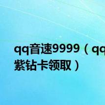 qq音速9999（qq音速紫钻卡领取）