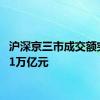 沪深京三市成交额突破3.1万亿元