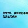 京东方A：获准发行不超过100亿元公司债券