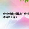 dnf神秘材料礼袋（dnf神秘邀请函怎么得）